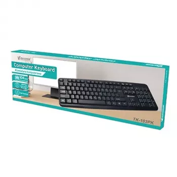 VAKOSS TK-103PK πληκτρολόγιο USB, QWERTY, μαύρο