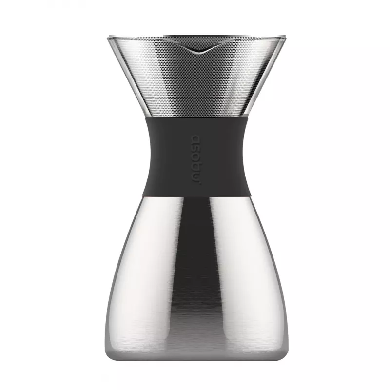 Συσκευή cold brew καφέ Asobu PourOver μαύρη, ασημί