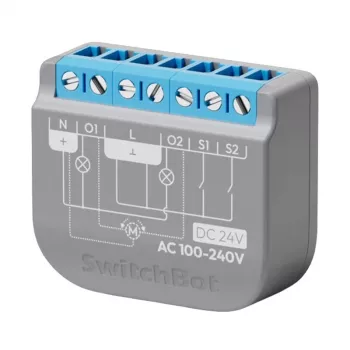 Διακόπτης ρελέ SwitchBot 2PM Δικάναλο W5502320 – Ρελέ δύο καναλιών για έξυπνο έλεγχο