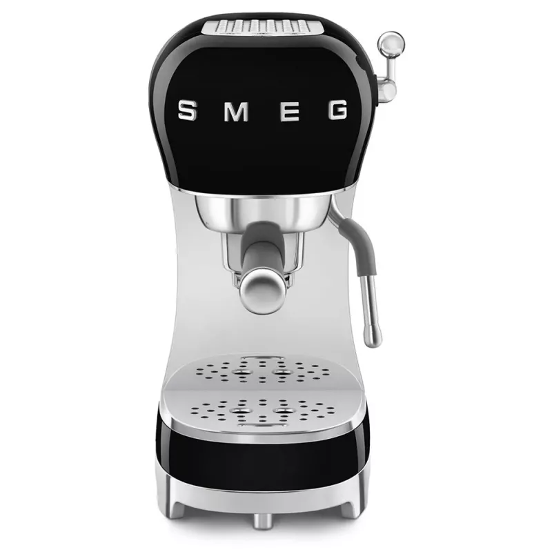 SMEG 50's Style ECF02BLEU μηχανή espresso, 15 bar, μαύρη