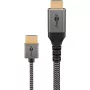 Plus Slim καλώδιο High-Speed HDMI με Ethernet, 8K @ 60Hz γκρι, 2 μέτρα