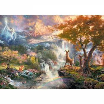 Schmidt Spiele 59486 Thomas Kinkade: Disney Bambi παζλ, 1000 κομματιών, 69,3 x 49,3 cm, ηλικίες 12+