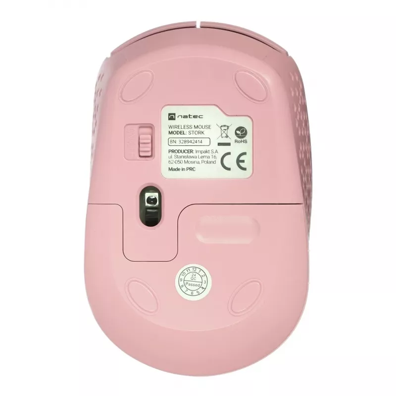 NATEC STORK ποντίκι οικιακής χρήσης αμφίχειρο RF Wireless + USB Type-A οπτικό 1600 DPI
