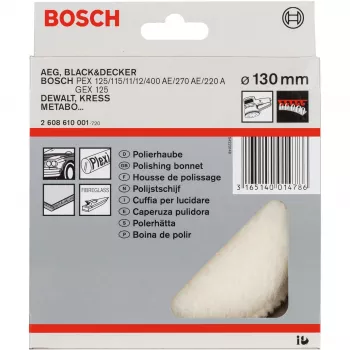 Δίσκοι από δέρμα προβάτου Bosch 2608610001 διάμετρος 13 cm γκρι