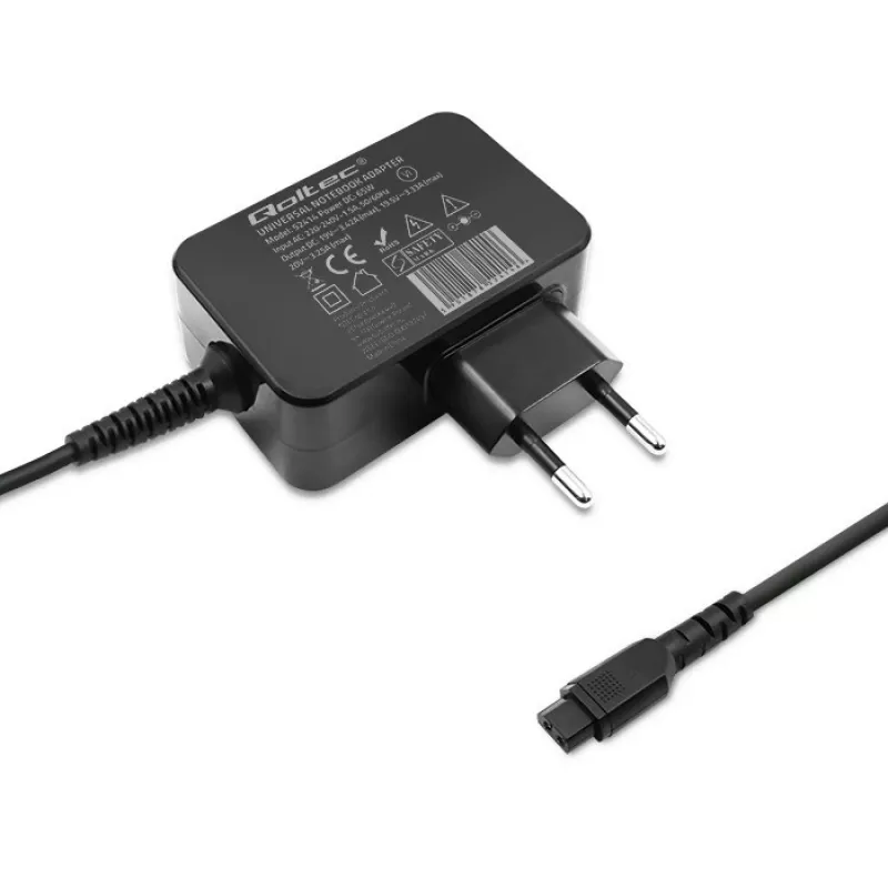 Καθολικό τροφοδοτικό QOLTEC 52414 65W με 10 εναλλασσόμενα βύσματα