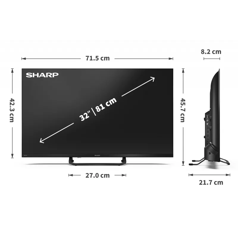 Sharp 32HF3865E 32 ιντσών Smart TV με Google TV