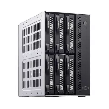 TerraMaster D6-320 Συστοιχία δίσκων Desktop Μαύρο 6 θέσεις HDD SSD