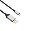 Akyga AK-AV-16 Καλώδιο USB-C σε DisplayPort, 4K 60 Hz, 1,8 m, μαύρο