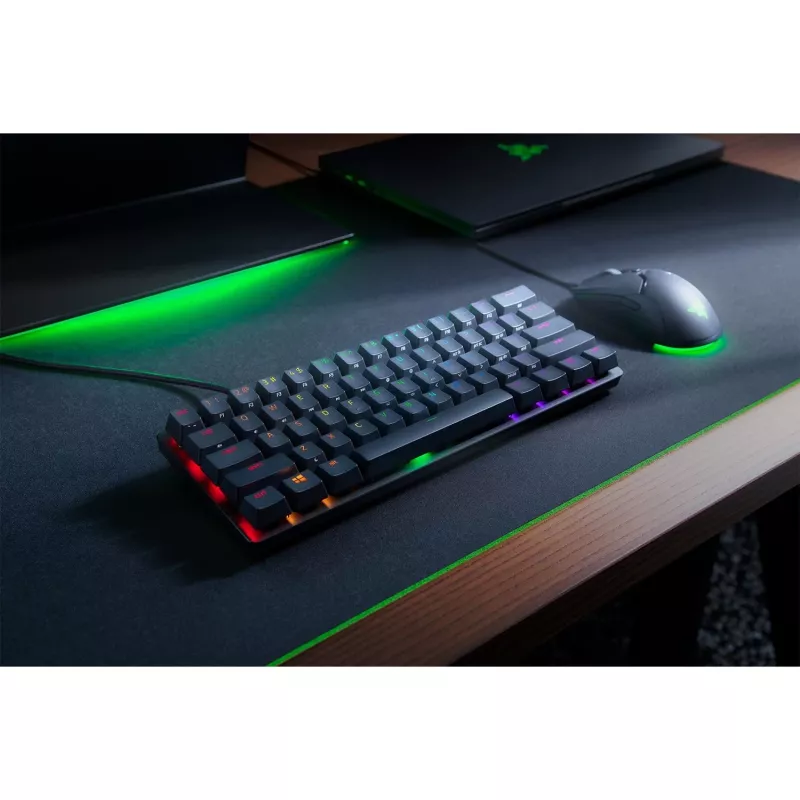Huntsman Mini, πληκτρολόγιο gaming μαύρο, DE-Layout, Razer Linear Optical (Red)
