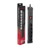Πολύπριζο προστασίας από υπέρταση Hawk HWPS503BK 3m με καλώδιο 3 m