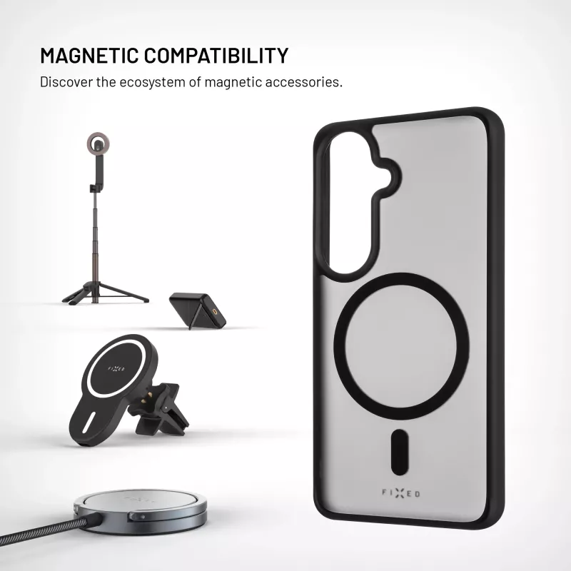 Fixed MagMisty | Κάλυμμα πλάτης | Samsung | Galaxy S26 | Πολυανθρακικό/TPU | Μαύρο