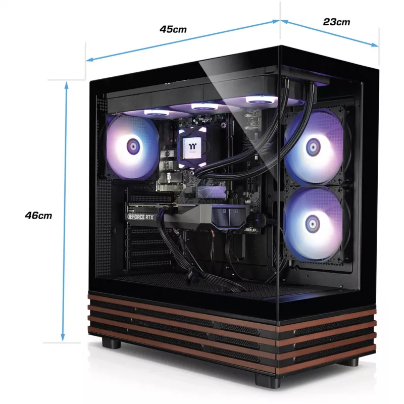 FTW A-Line LCS 5060Ti D5, Gaming PC μαύρο/διαφανές, Windows 11 Home