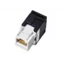 Alantec MB001 module keystone RJ45, χωρίς εργαλεία, UTP Cat5e, μαύρο/λευκό