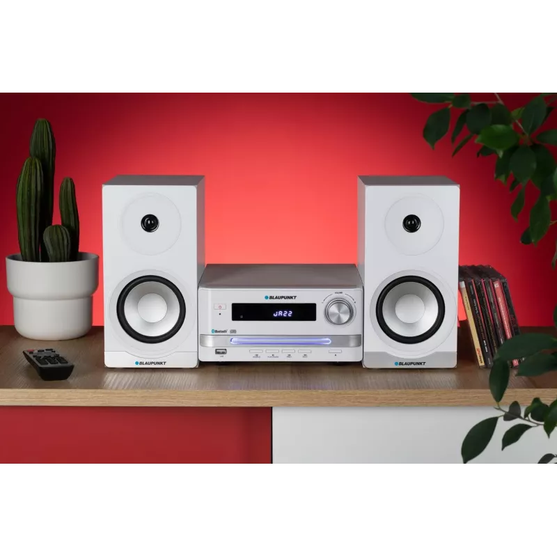 Home Audio μικροσύστημα BLAUPUNKT MS16BT 15 W, CD/USB/MP3, Bluetooth, FM RDS, λευκό