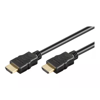 Wentronic goobay Series 2.0 - Highspeed - Καλώδιο HDMI με Ethernet - HDMI αρσενικό σε HDMI αρσενικό - 15 m - Διπλή μόνωση - Μαύρο - 4K Ultra HD s