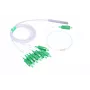 Διαχωριστής καλωδίου Extralink Splitter 1:8 PLC SC/APC 900μm 1,5m Πράσινο Λευκό