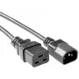 Microconnect PE0191430 Καλώδιο τροφοδοσίας μαύρο 3 m υποδοχή C19 υποδοχή C14