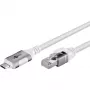 Καλώδιο δικτύου Goobay 74180 USB C RJ-45 Cat6 10 m λευκό