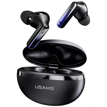 Ακουστικά Bluetooth Usams TWS E02 ANC+ENC μαύρα