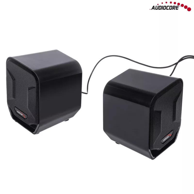 Audiocore AC865B 2.0 Ηχεία υπολογιστή USB, 6 W, Μαύρο/Μπλε