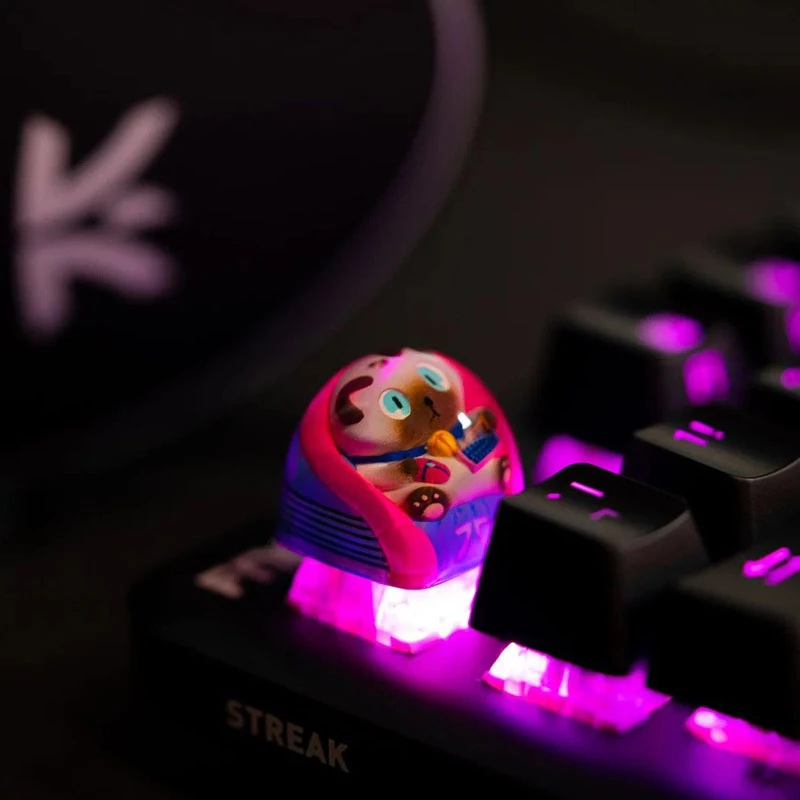 Σετ keycap Triton Fnatic Artisan Loeya — μπλε