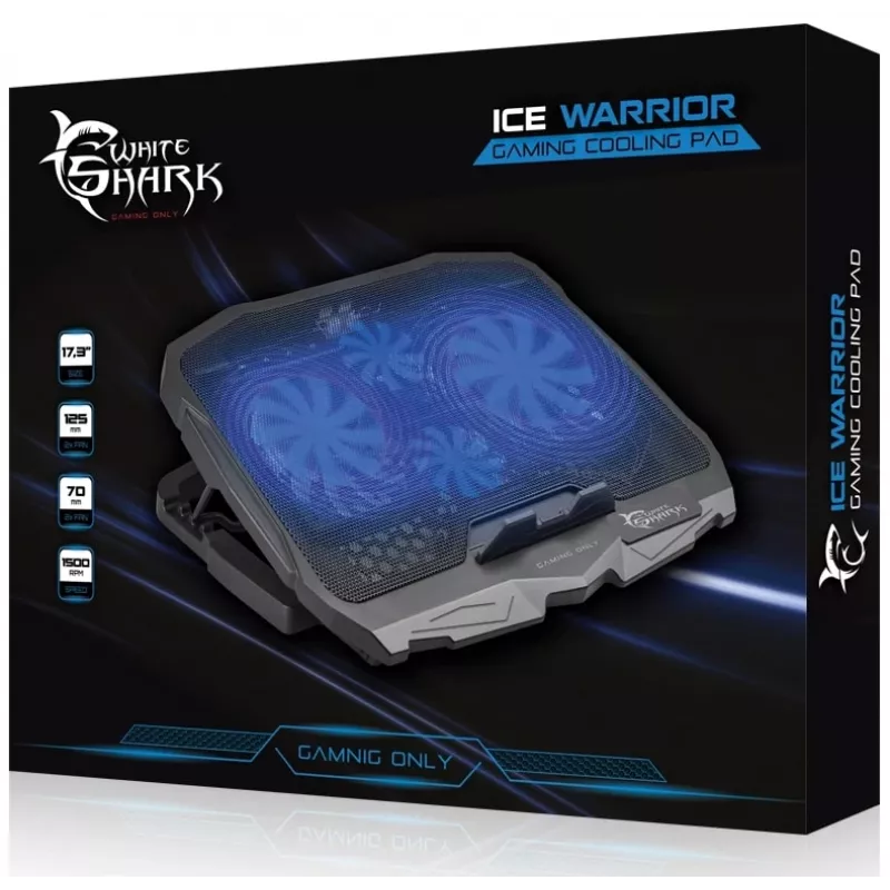 Βάση ψύξης White Shark Ice Warrior 43,9 cm (17,3 ίντσες)