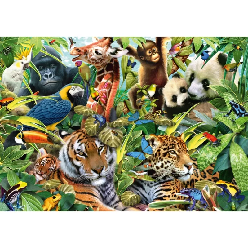 Schmidt Spiele 57385 Kunterbunte Tierwelt παζλ, 1500 κομμάτια, ζώα, από 12 ετών