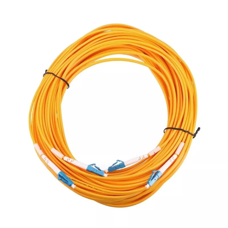 Καλώδιο Patch οπτικών ινών Extralink EX.2862 LC–LC 0,5 m G.652D FTTH κίτρινο Vollduplex