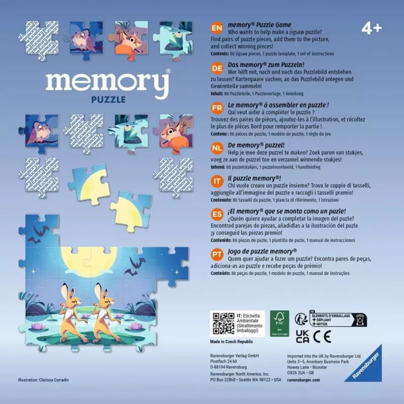 memory Παζλ Ζώα στη λιμνούλα, Επιτραπέζιο παιχνίδι