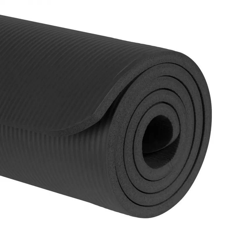 Rebel Active RBA-3151-BK στρώμα γυμναστικής, TPE, 183 x 61 cm, 6 mm, μαύρο
