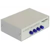 DeLock Διακόπτης VGA 4 Port χειροκίνητος αμφίδρομος - Διακόπτης οθόνης - 4 x VGA - Desktop (87635)