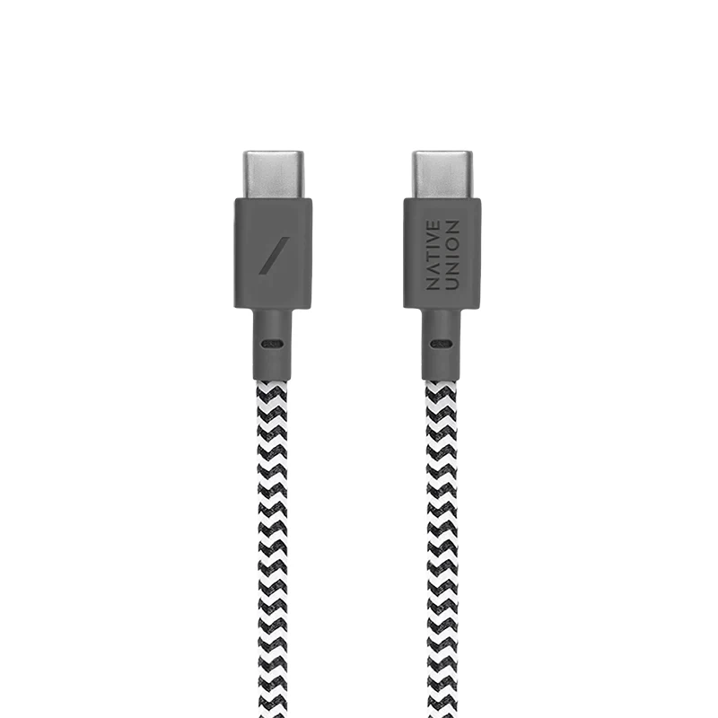 Καλώδιο USB-C σε USB-C Native Union Anchor 1,8 m μαύρο λευκό