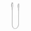 Καλώδιο USB-C-USB-C PowerStream 100W πλεκτό 1,2m λευκό