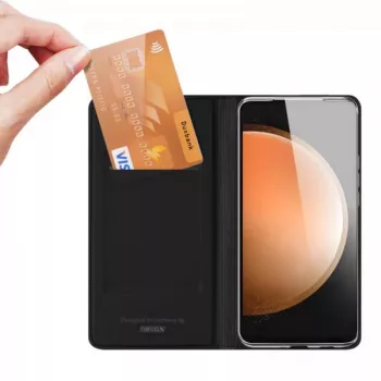 Θήκη πορτοφόλι Nevox για Samsung Galaxy S25 FE, μαύρο (2575)