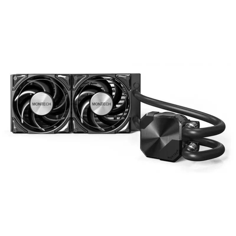Montech HyperFlow Silent 240 επεξεργαστής All-in-One υγρόψυκτη 12 cm μαύρο 1 τεμ.