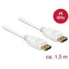 Καλώδιο DisplayPort DeLOCK 85509 1,5 m λευκό