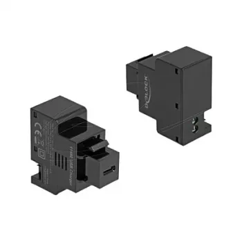 Μονάδα Keystone DELOCK USB-C Power Delivery 20W μαύρο