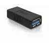 DELOCK προσαρμογέας USB 3.0-A USB-A σε USB-A μαύρο, μεταφορά δεδομένων USB 3.0