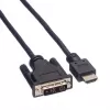 ROLINE καλώδιο αντάπτορα HDMI σε DVI-D (Single Link) - 1,5m - μαύρο (11.04.5516)