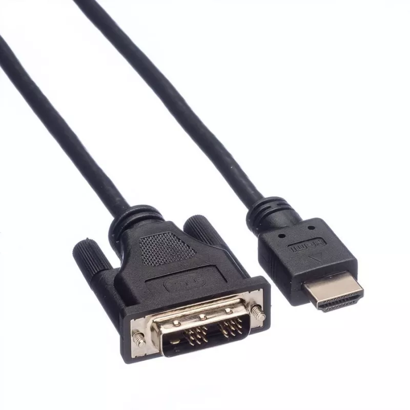 ROLINE καλώδιο αντάπτορα HDMI σε DVI-D (Single Link) - 1,5m - μαύρο (11.04.5516)