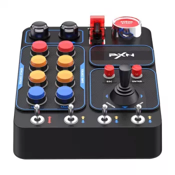 Πίνακας κουμπιών κουτί ελέγχου PXN PXN-CB1 για Simracing — εξωτερικός πίνακας διακοπτών με πολλά κουμπιά