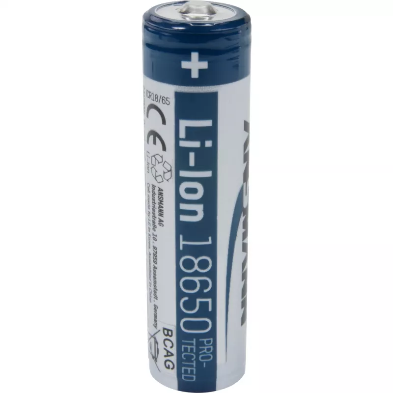 ANSMANN - Μπαταρία 18650 - Li-Ion - 2600 mAh - 9,36 Wh - Ασημί (1307-0000)