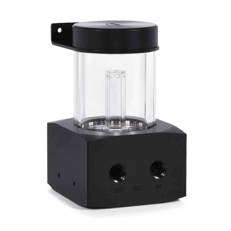 Alphacool Core 100 Aurora 15393 δοχείο, D5/VPP, ARGB, ακετάλη/ακρυλικό, μαύρο