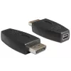 DeLOCK - Προσαρμογέας DisplayPort - DisplayPort (M) σε Mini DisplayPort (W) - μαύρο