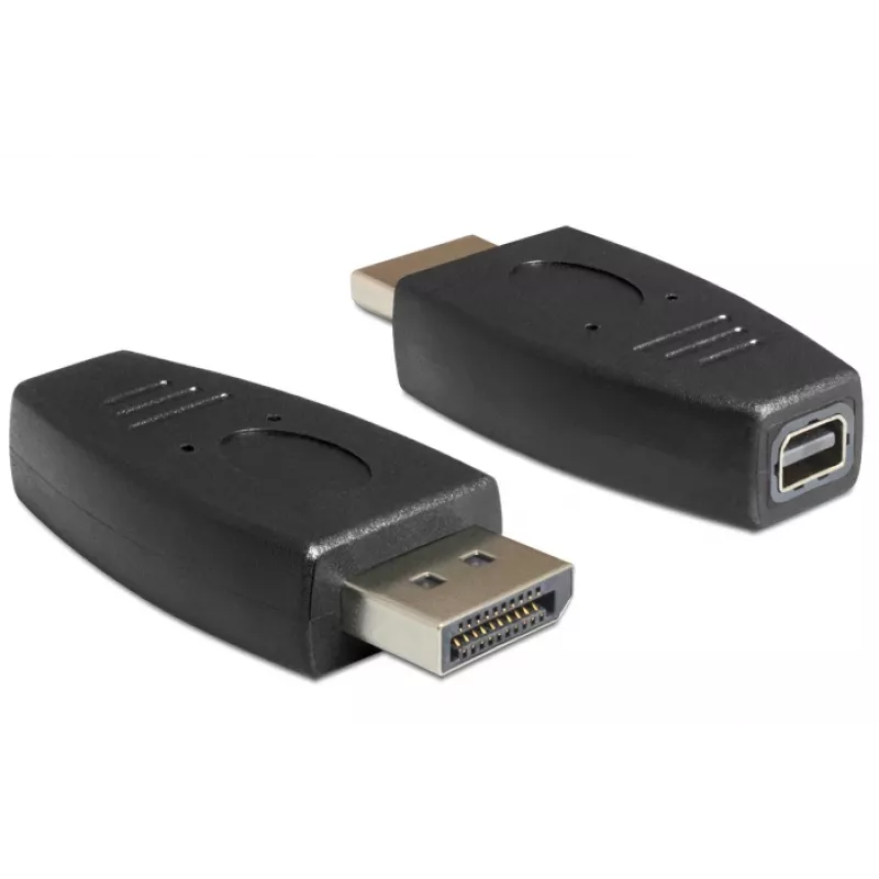 DeLOCK - Προσαρμογέας DisplayPort - DisplayPort (M) σε Mini DisplayPort (W) - μαύρο