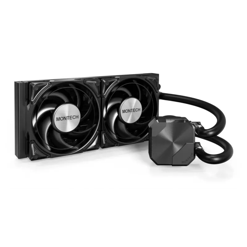 Montech HyperFlow Silent 240 επεξεργαστής All-in-One υγρόψυκτη 12 cm μαύρο 1 τεμ.