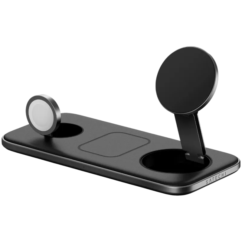 SATECHI Qi2 Trio Wireless Charging Pad - με βύσματα Type A, C, G