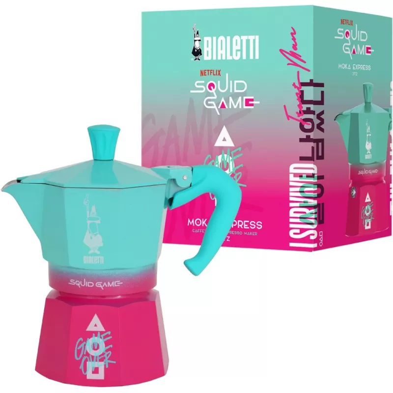 Bialetti Moka Express Squid Game συλλογή καψουλών - μπλε ροζ