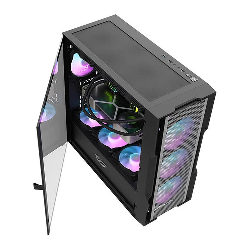 Κουτί υπολογιστή Darkflash DK431 Mesh, ATX, μαύρο