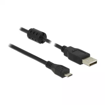 Καλώδιο USB DeLOCK 5m USB 2.0-A Micro-B μαύρο